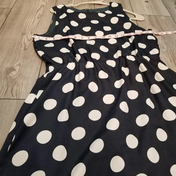 J.Crew Womens Mini Dress Size 10 Multicolor Polka Dot Swing Lightweig Sleeveless - Picture 7 of 9